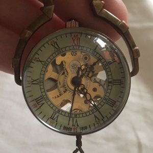 Long Necklace Wind Up Watch